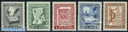 Iceland 1953 Old Manuscripts 5v, Mint NH, Art - Books - Handwriting And Autographs - Nuovi