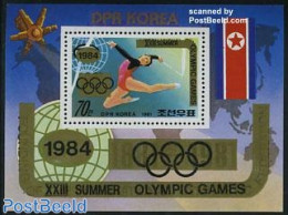 Korea, North 1983 Olympic Games S/s (overprint On Gymnastics), Mint NH, Sport - Gymnastics - Olympic Games - Gymnastics