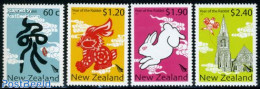 New Zealand 2011 Year Of The Rabbit 4v, Mint NH, Nature - Religion - Various - Rabbits / Hares - Churches, Temples, Mo.. - Unused Stamps