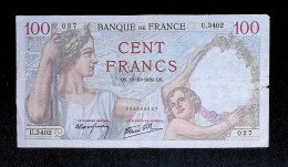 Billet, France, Sully, Cent, 100 Francs, 19-10-1939, 2 Scans, Frais Fr 2.15 E - 100 F 1939-1942 ''Sully''