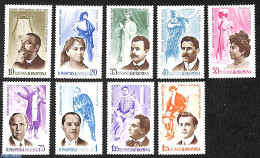 Romania 1964 Opera Singers 9v, Mint NH, Performance Art - Music - Musical Instruments - Theatre - Unused Stamps