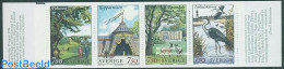 Sweden 1996 Djurgarden 4v In Booklet, Mint NH, Nature - Birds - Deer - Stamp Booklets - Art - Castles & Fortifications.. - Neufs