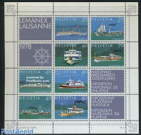 Switzerland 1978 Lemanex 78 S/s, Mint NH, Transport - Philately - Ships And Boats - Ongebruikt