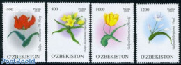 Uzbekistan 2010 Tulips 4v, Mint NH, Nature - Flowers & Plants - Uzbekistan