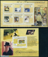 Guinea, Republic 2009 Impressionists On Stamps 2 S/s, Mint NH, Stamps On Stamps - Art - Edgar Degas - Modern Art (1850.. - Sellos Sobre Sellos