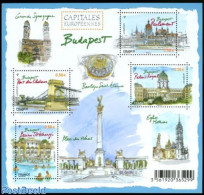 France 2011 European Capitals, Budapest 4v M/s, Mint NH, History - Europa Hang-on Issues - Art - Bridges And Tunnels - Neufs