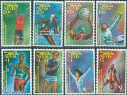 Nevis 1992 Olympic Winners Seoul 8v, Mint NH, History - Sport - Netherlands & Dutch - Cycling - Fencing - Gymnastics -.. - Geografia