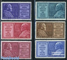 Vatican 1954 Maria Year 6v, Mint NH, Religion - Pope - Religion - Unused Stamps