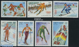 Vietnam 1984 Olympic Winter Games 7v, Mint NH, Sport - (Bob) Sleigh Sports - Ice Hockey - Olympic Winter Games - Skati.. - Winter (Other)