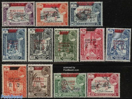 Aden 1966 Definitives, Overprints 12v, Mint NH, Transport - Various - Ships And Boats - Textiles - Art - Ceramics - Ha.. - Schiffe