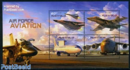 Australia 2011 Air Force Services S/s, Mint NH, Transport - Fire Fighters & Prevention - Aircraft & Aviation - Unused Stamps