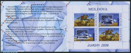 Moldova 2008 Europa, The Letter Booklet, Mint NH, History - Nature - Science - Europa (cept) - Horses - Computers & IT.. - Informatik