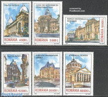Romania 2003 Bukarest Palaces 6v, Mint NH, Art - Architecture - Unused Stamps