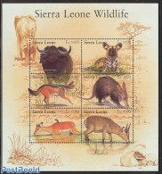 Sierra Leone 2002 Wildlife 6v M/s, Mint NH, Nature - Animals (others & Mixed) - Andere & Zonder Classificatie