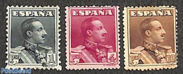 Spain 1924 Definitives 3v, Unused (hinged) - Ongebruikt