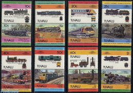Tuvalu 1984 Locomotives 8x2v [:], Mint NH, Transport - Railways - Trains