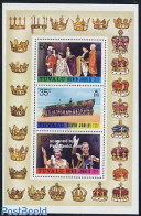 Tuvalu 1977 Silver Jubilee S/s, Mint NH, History - Kings & Queens (Royalty) - Familles Royales