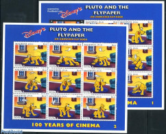 Maldives 1996 100 Years Cinema, Pluto 17v (2 M/s), Mint NH, Performance Art - Film - Art - Disney - Kino