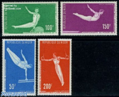 Niger 1970 Gymnastics 4v, Mint NH, Sport - Gymnastics - Sport (other And Mixed) - Gymnastique
