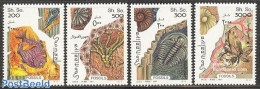 Somalia 1997 Fossiles 4v, Mint NH, History - Nature - Geology - Fish - Prehistoric Animals - Pesci