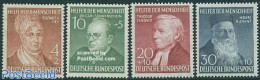 Germany, Federal Republic 1952 Welfare, Famous Persons 4v, Mint NH, Health - Religion - Health - Red Cross - Religion - Unused Stamps