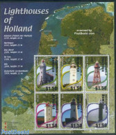 Dominica 2002 Lighthouses Holland 6v M/s, Mint NH, History - Various - Netherlands & Dutch - Lighthouses & Safety At S.. - Geografia