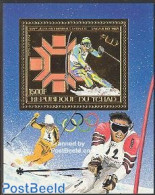 Chad 1983 Olympic Winter Games Sarajevo S/s Gold, Mint NH, Sport - Olympic Winter Games - Skiing - Sonstige & Ohne Zuordnung