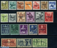 Switzerland 1944 I.L.O. Overprints 21v, Mint NH, History - I.l.o. - Neufs