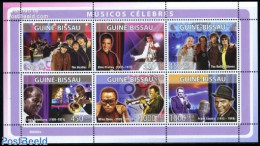 Guinea Bissau 2008 Music 6v M/s, Mint NH, Performance Art - Elvis Presley - Jazz Music - Music - Popular Music - Elvis Presley