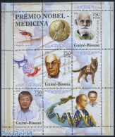 Guinea Bissau 2005 Nobel Prize Winners 3v M/s, Mint NH, History - Nature - Nobel Prize Winners - Dogs - Premio Nobel