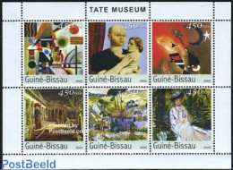 Guinea Bissau 2007 Tate Museum 6v M/s, Mint NH, Modern Art (1850-present) - Paintings - Guinée-Bissau