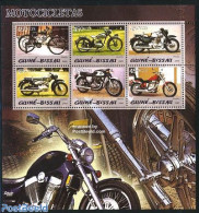 Guinea Bissau 2006 Motor Cycles 6v M/s, Mint NH, Transport - Motorcycles - Motorräder
