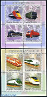 Guinea Bissau 2006 Railways 8v (2 M/ss), Mint NH, Transport - Railways - Eisenbahnen