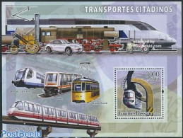 Guinea Bissau 2006 City Transport S/s, Mint NH, Transport - Railways - Eisenbahnen