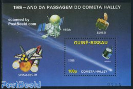 Guinea Bissau 1986 Halleys Comet S/s, Mint NH, Science - Transport - Astronomy - Space Exploration - Halley's Comet - Astrologie