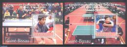 Guinea Bissau 2001 Table Tennis World Championship 2 S/s, Mint NH, Sport - Table Tennis - Tennis De Table
