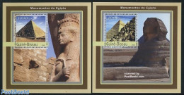 Guinea Bissau 2003 Egypt 2 S/s, Mint NH, History - Archaeology - Arqueología