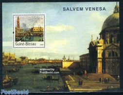 Guinea Bissau 2003 Venice S/s, Mint NH, Transport - Ships And Boats - Art - Architecture - Paintings - Bateaux