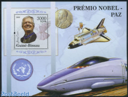 Guinea Bissau 2005 Jimmy Carter S/s, Mint NH, History - American Presidents - Nobel Prize Winners - Premio Nobel