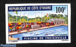 Ivory Coast 1971 Treichville Piscine 1v Imperforated, Mint NH, Various - Tourism - Neufs