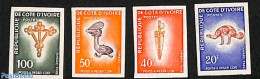 Ivory Coast 1972 Postage Due 4v Imperforated, Mint NH, Art - Art & Antique Objects - Autres & Non Classés