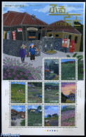 Japan 2009 Hometown Scenes No. 5 10v M/s, Mint NH, Transport - Railways - Neufs