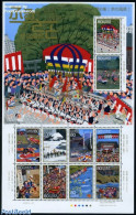 Japan 2009 Hometown Scenes (6) 10v M/s, Mint NH, Various - Folklore - Neufs