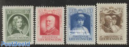 Liechtenstein 1929 Franz I 4v, Unused (hinged), History - Kings & Queens (Royalty) - Unused Stamps
