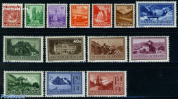 Liechtenstein 1934 Definitives 14v, Mint NH, Art - Castles & Fortifications - Unused Stamps