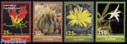 Congo Dem. Republic, (zaire) 2002 Flowers 4v, Mint NH, Nature - Flowers & Plants - Sonstige & Ohne Zuordnung