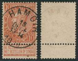 Fine Barbe - N°57 Obl Simple Cercle "Hamoir" (T1L) - 1893-1900 Schmaler Bart