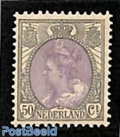 Netherlands 1899 50c Grey/violet, Stamp Out Of Set, Mint NH - Ongebruikt