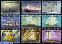 Croatia 1998 Ships 9v, Mint NH, Transport - Ships And Boats - Bateaux