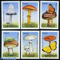 Angola 1999 Mushrooms 6v, Mint NH, Nature - Mushrooms - Mushrooms